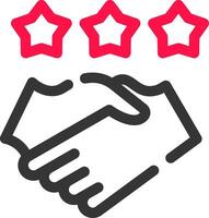 Game Handshake Creative Icon Design vector