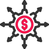 Crowdfunding Portal Creative Icon Design vector