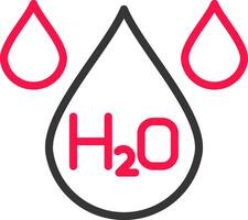 H2O creativo icono diseño vector