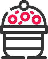 diseño de icono creativo de cupcake vector