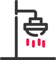 Roof Shower Creative Icon Design vector