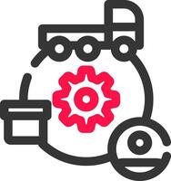 Supply Chain Creative Icon Design vector