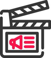 Cinema Ad Creative Icon Design vector