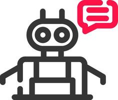 diseño de icono creativo chatbot vector