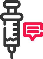 Syringe Creative Icon Design vector