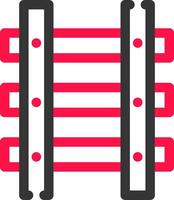 Train Tracks Creative Icon Design vector