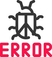 diseño de icono creativo de error vector