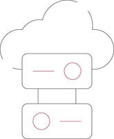 Cloud Storage Creative Icon Design vector
