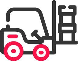 Forklift Creative Icon Design vector