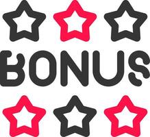 Bonus Creative Icon Design vector