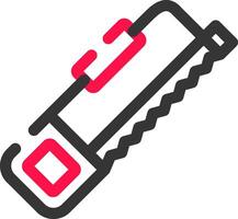 Hack Saw Creative Icon Design vector