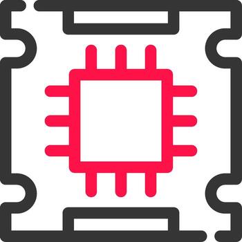 diseño de icono creativo del procesador vector