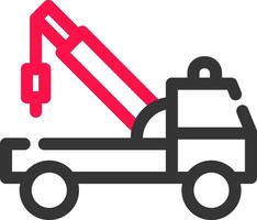 Tow Truck Creative Icon Design vector