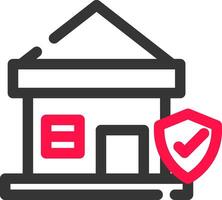 Home Insurance Creative Icon Design vector