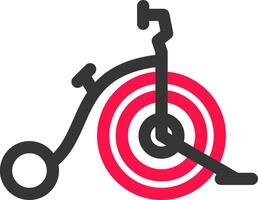 diseño de icono creativo de bicicleta de circo vector