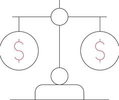 Line Two Color Design vector