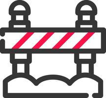 Road Block Creative Icon Design vector