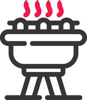 diseño de icono creativo de barbacoa vector