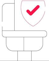 Bathroom Safety Creative Icon Design vector