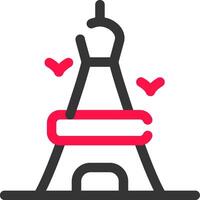 Eiffel Tower Creative Icon Design vector