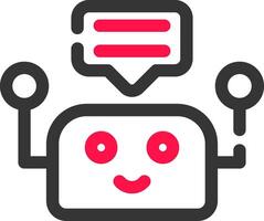 Chatbot Creative Icon Design vector