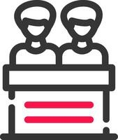 Line Two Color Design vector