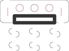 Air Conditioner Creative Icon Design vector