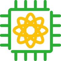 Quantum Computer Creative Icon Design vector