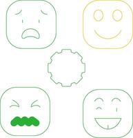 Perceiving Emotions Creative Icon Design vector