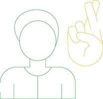 Non Verbal Communication Creative Icon Design vector