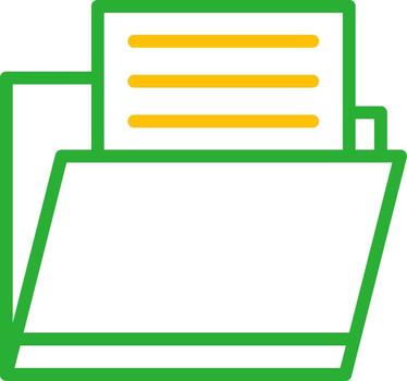 documento carpeta creativo icono diseño vector