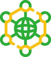 Neural Network Creative Icon Design vector