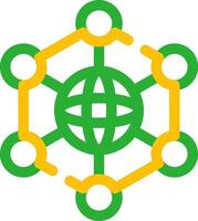 Neural Network Creative Icon Design vector