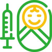 Vaccination Creative Icon Design vector