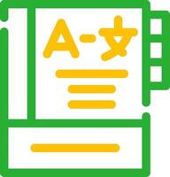 Language Learning Creative Icon Design vector