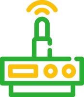 diseño de icono creativo de enrutador wifi vector