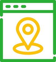 Web Location Creative Icon Design vector