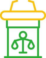 Line Two Color Design vector