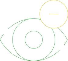 Shortsighted Creative Icon Design vector
