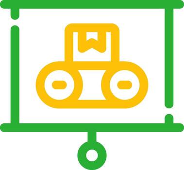 Machine Learning Creative Icon Design vector