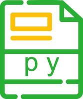 py Creative Icon Design vector