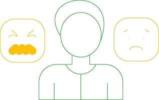 Using Emotions Creative Icon Design vector