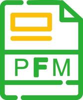 PFM Creative Icon Design vector