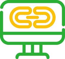 Link Creative Icon Design vector