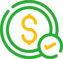 Money Check Creative Icon Design vector