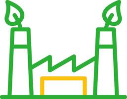 Ecological Factory Creative Icon Design vector