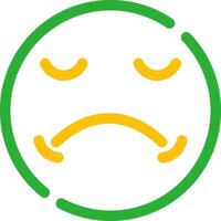 Sad Creative Icon Design vector