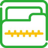 Zip Folder Creative Icon Design vector