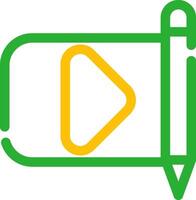 Line Two Color Design vector