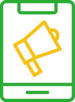 Online Ad Creative Icon Design vector
